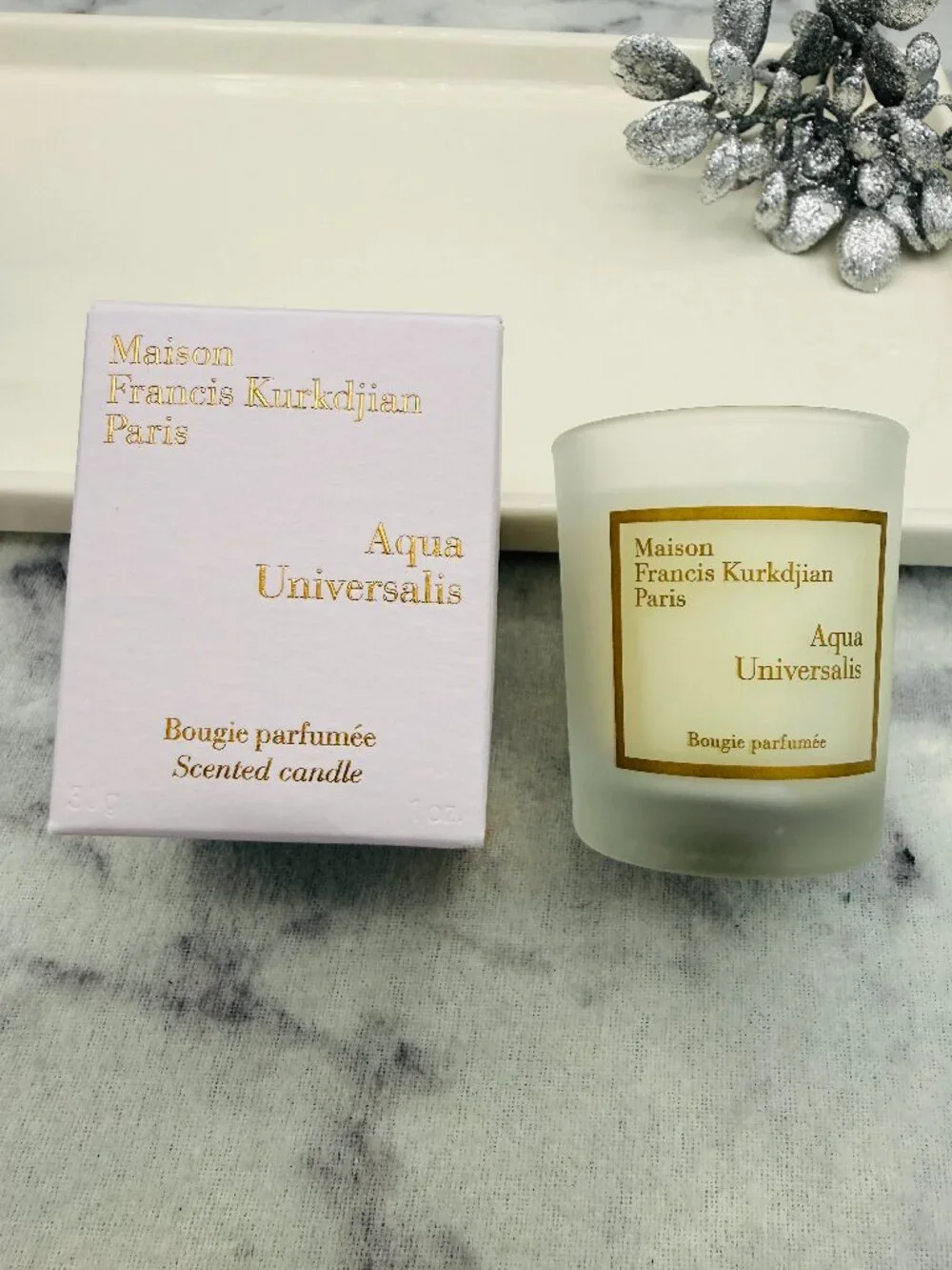 Maison Francis Kurkdjian Aqua Universalis Scented Candle,Travel30g,1oz-BOXED-NEW